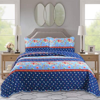 China Wholesale Hot Selling Multicolor Optional Lightweight Microfiber Comforter Ultrasonic Printing Summer Comforter Set for sale