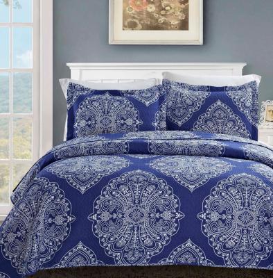 China Lightweight Custom Print Design Ultrasonic Bedspread Bed Set Comforters For Summer for sale