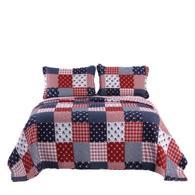 China Good Home Printing Quilted Soft Warm Twobed Comforter Cover Set Bedding Set for sale