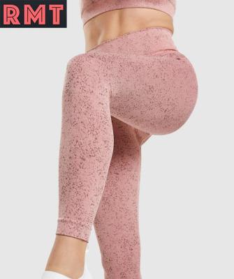 China Antibacterial Custom Stain Fitness Yoga Women's LOGO Seamless Leggings Plus Size Seamless Tights for sale