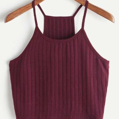 China 2020 QUICK DRY Top Women Runner Ladies Rib Knitted Tank Tops Sleeveless Sexy Summer Fashion for sale