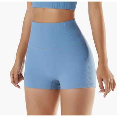 China Women's Summer Sports Activewear Yoga Shorts Breathable High Waist Seamless Fitness Butt Lift Gym Workout Shorts for sale