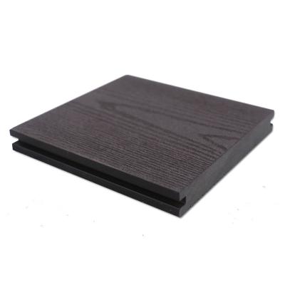 China Modern Environmental Protection Embossed Solid Outdoor Wood Plastic Composite Flooring for sale