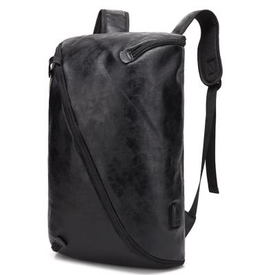 China Factory Wholesale Anti Theft USB Anti Thief Travel Leather Backpack for sale