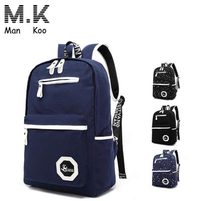 China Custom Canvas New Design Backpack Bag Canvas School Bag for sale