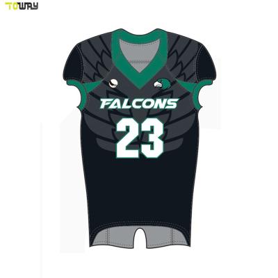 China Sublimation Antibacterial College Football Custom Jerseys Patterns for sale