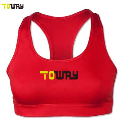 China Antibacterial Custom Vacuum Pad Ladies Sports Bra for sale