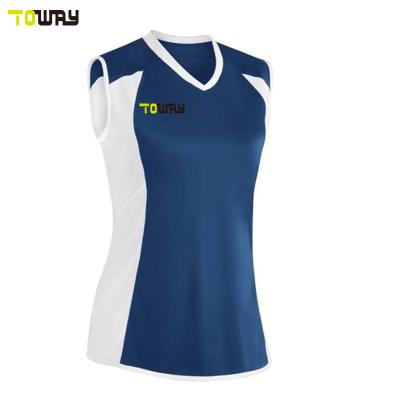 China 100% polyester sublimation china volleyball jersey custom design for sale