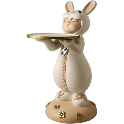 China Europe XINGTUO Resin Decor Gifts Resin Home Crafts Girl Statue Key Wholesale Office Living Room Entrance Decoration Storage for sale