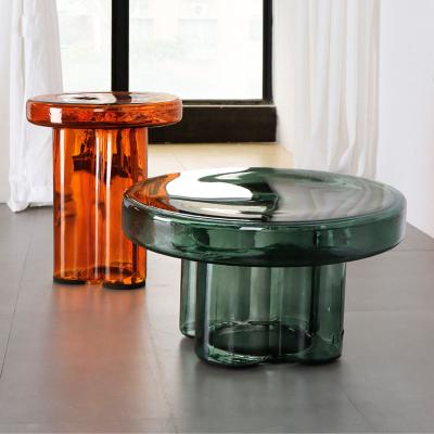 China N living room furniture single glass coffee table large glass top coffee table for sale