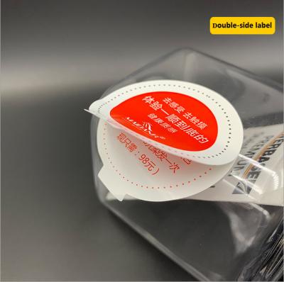 China Eco-Friendly Waterproof Custom Printable Hot Selling Label Label Printing Self-adhesive Double Side Sticker for sale