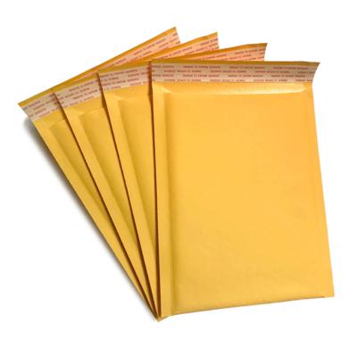 China shoes & yellow clothing kraft paper bubble bag bubble film thickened bubble wrap bag for sale