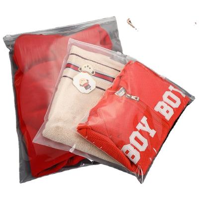 China OEM Recyclable Custom Biodegradable Clear Waterproof Zipper Bag Plastic Zipper Packaging Bag For Clothing for sale