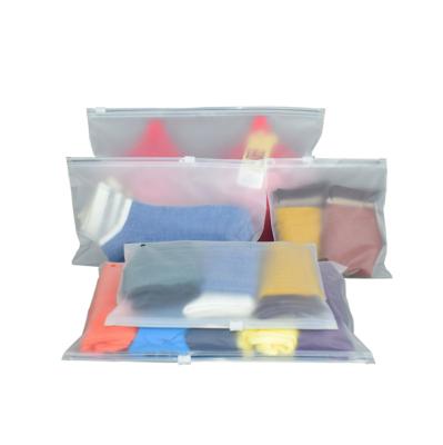 China Recyclable Garment Scrub Zipper Bag Socks Packaging Bag Clothes Packaging Scrub Ziplock Bag for sale