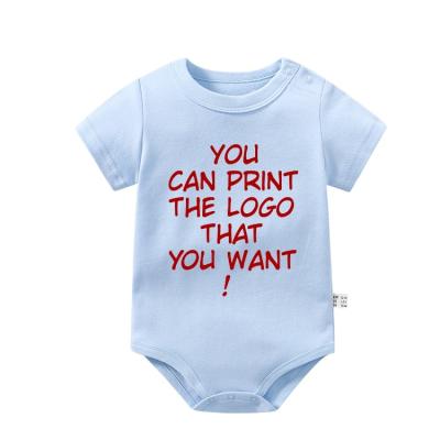 China 100% Cotton Exclusive Custom Print Baby Boys Girls Low Price Designer Rompers Infant Rompers for sale