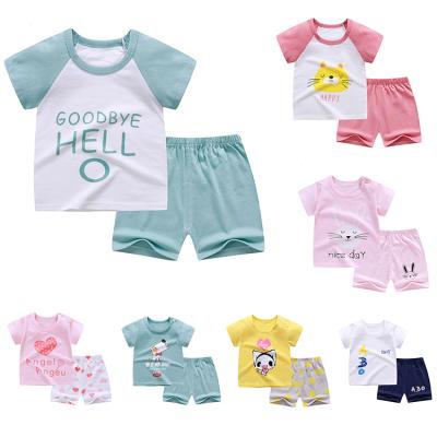 China 2021 Boys Clothing Summer Clothing Sets 100% Cotton Boy Clothes Kids Casual Clothing Girls for sale