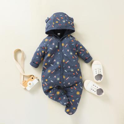 China 2021 Modal Newcartoon Cute Baby Boy Overalls Baby Pajamas Long Sleeved Clothes for sale