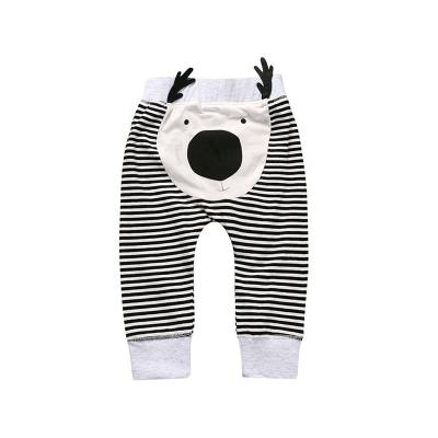 China Wholesale Loose Breathable Cartoon Cotton Toddler Casual Pants Baby Boy Pants Kids Harem Pants for sale