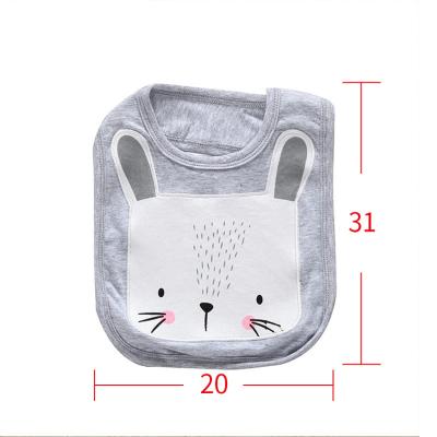 China Saliva Towel Baby Viable Animal Main Bibs Wholesale Organic Customized Baby Bibs Cotton Baby Bib for sale