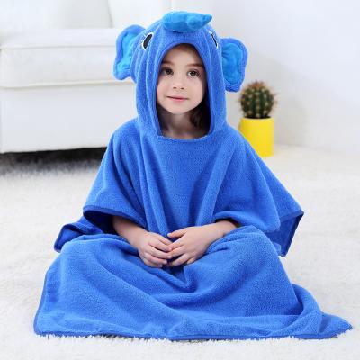 China New Autumn Cotton QUICK DRY Boys And Girls Cartoon Sweater Shawl Baby Animal Bathrobes for sale