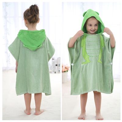 China Cute Kids Baby Fleece Flannel Hooded Child Bathrobe Clothes High Quality Hot Selling Animal Baby 10538 for sale