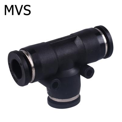 China Connect Pipes Pneumatic Quick Connector Tee Type Air Hose Fittings High Quality en venta