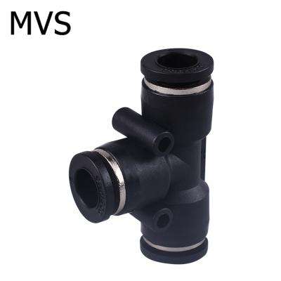 China Connect Pipes PE Type Tee Tube Quick Pneumatic Connector Connect Plastic Joints Air Hose Fittings en venta