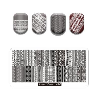 China New Ideal Lace Design Nail Art Stamping Style DIY Image Nail Stamping Plates Manicure Stencil Set For Nail Stamping Plate for sale