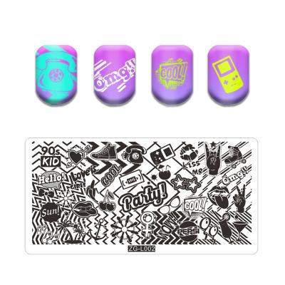 China New Design Ideal Fresh Nail Art Stamping Style DIY Image Nail Stamping Plates Manicure Stencil Set For Nail Stamping Plate for sale