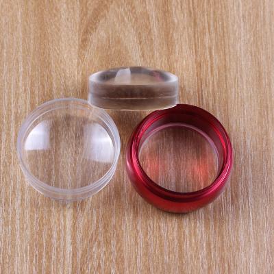 China Professional Salon Wholesale Price Silicone Metal DIY Jelly Nail Art Stamper Clear for sale