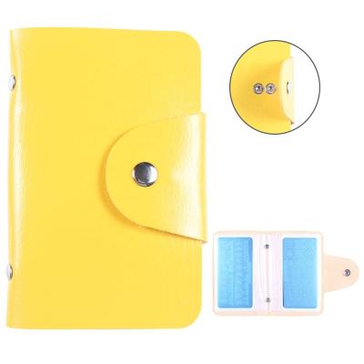 China Professional Yellow 20Slots Nail Art Stamp Plate Nail Art Organizer Stamping Dishes Holder Storage Bag Durable PU Leather Cases Stamp Bag for sale