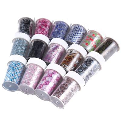 China Wholesale Easy Art Starry Sky Paper Nail Sticker Transfer Foils Stickers For Nails Art Decoration Machines Nail Sticker for sale