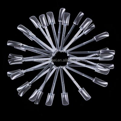 China Customized Clear Acrylic Nail Art Display Stands Wholesale Salon Nail Tips Display for sale