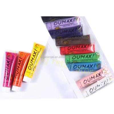 China 12pcs/lot 12ml Fashion 3D OUMAXI Multi Outdoor Nail Art Paint Nail Gel Polish JT018 for sale