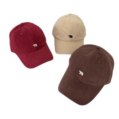 China JOINT Wholesale 2023 New Vintage Custom Embroidered Sports Cap Polar Bear Embroidered Baseball Caps Soft Top Recycled Baseball Cap for sale