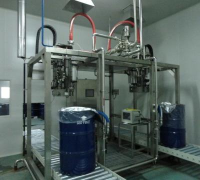 China Small scale aseptic single head beverage fillIing machine for big bag for fruit juice and jams for sale