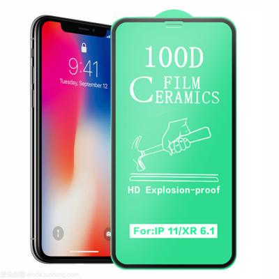 China Green 100D Anti Broken Cell Phone Base Plate Ceramic Mobile Screen Protective Film For iPhone For Tecno for sale