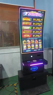 China Curved PCPA Touch Slot Machine Base Cabinet Skill Gaming Touch Monitor Metal 43 Inch for sale