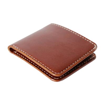 China RFID Bifold Design New Large Capacity Wallet Men Vegetable Tanned Leather Wallet for sale