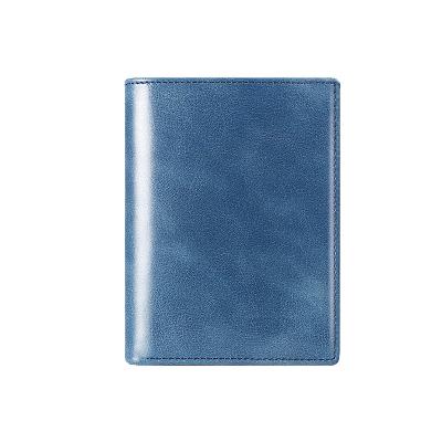 China RFID Pop Up Card Slots Genuine Leather Multiple Card Leather Wallet Men for sale