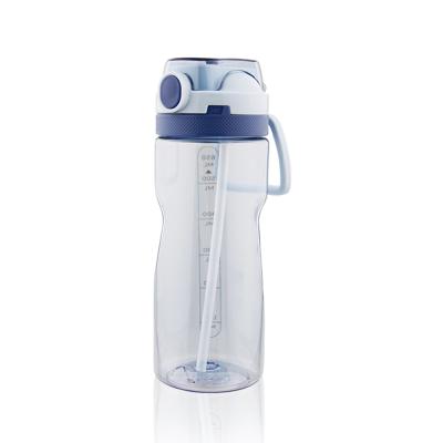 China Sustainable Eco Friendly 650ml Kids Clear Plastic Water Bottle With Carry Handle for sale