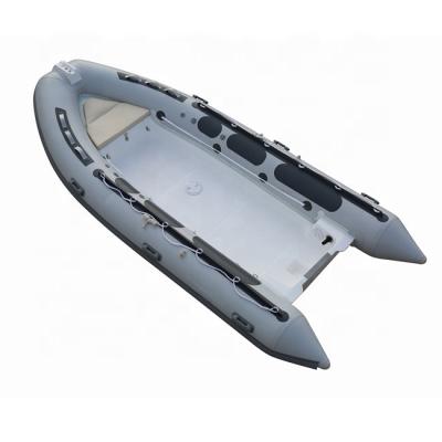 China CE 14.1ft RIB 430 Fiberglass Inflatable Rowing Rowing High Speed ​​Fishing Boats for sale