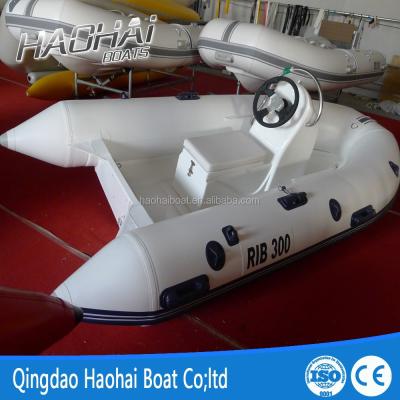 China Rigid Fiberglass 3m Fiberglass RIB Sport Fishing Inflatable Boat for sale