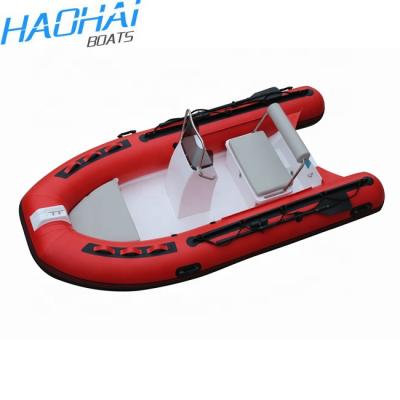 China Speed ​​Racing Boat CE RIB 360 Center Console Hull Rigid Fiberglass Inflatable Boat For Sale for sale