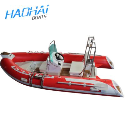 China Fiberglass 4.2 Meters Cabin Cruiser Open Fiberglass Boat With Outboard Motor for sale