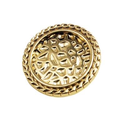 China Sustainable star metal designer customisable flat cover embellishments alloy beautiful shank button for sale