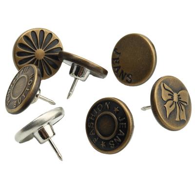 China Smaller workable alloy custom logo leg jacket rainbow color skirt pins buttons colocar m para quina jeans for men for sale