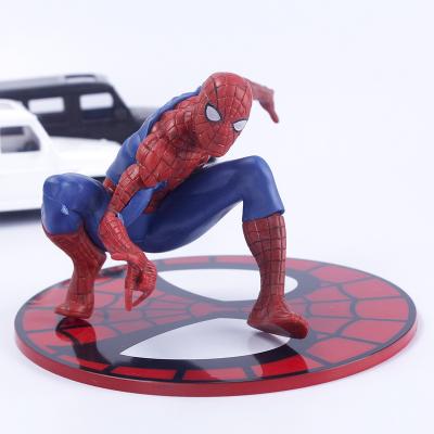 China Cartoon Toy Color Spider-Man PVC Spider Doll Model Action Numbers In The Spider-Verse Avengers for sale