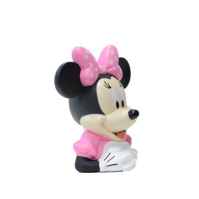 China Cartoon Minnie Cartoon Character Plastic Figures Customize Figure Collection Mickey Mouse Piggy Bank for sale