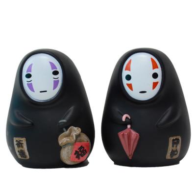 China Cartoon Toy No-Face Money Box Spirited Pig Piggy Bank Eaten By KaonashiToy Cartoon Coin Bank Fun Christmas Gift Away for sale